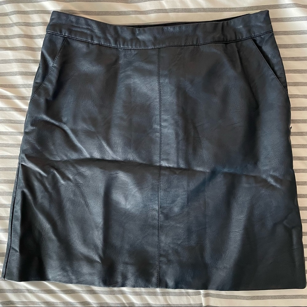 Topshop Fake leather mini skirt